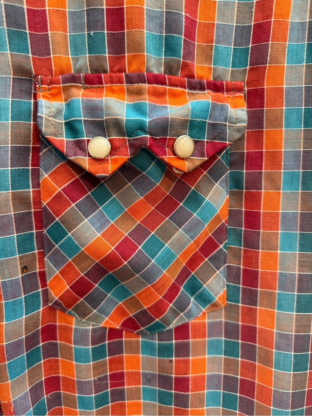 Men's Casual Plaid Button-Down Shirt - Multicolor - Picture 2 of 4